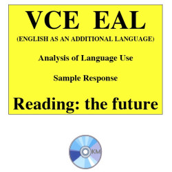 Analysis of Language Use - EAL Sample Response 2